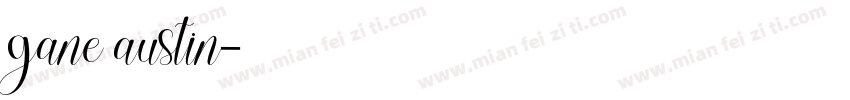 gane austin字体转换